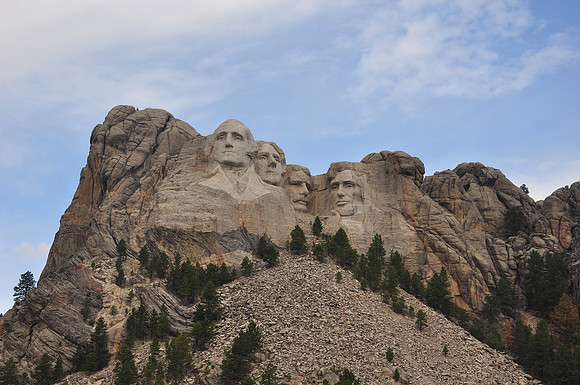 Mr Rushmore National Memorial, South Dakota: A distant view