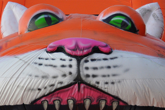 Inflatable predator tiger